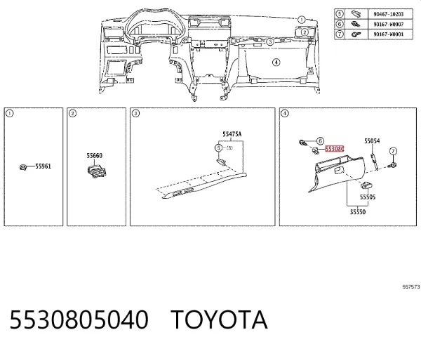  5530805040 Toyota