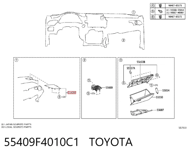  55409F4010C1 Toyota