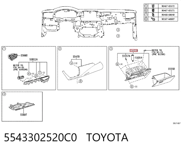  5543302520C0 Toyota