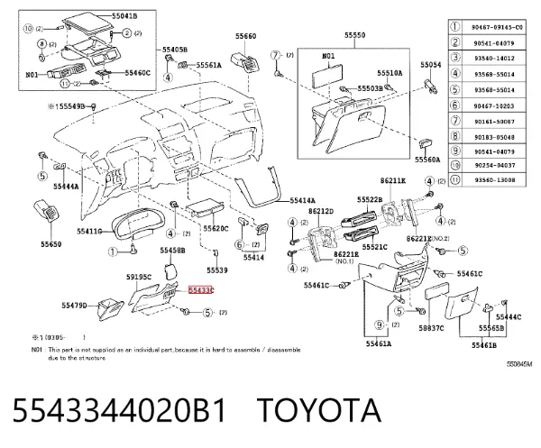  5543344020B1 Toyota