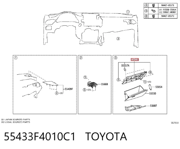  55433F4010C1 Toyota