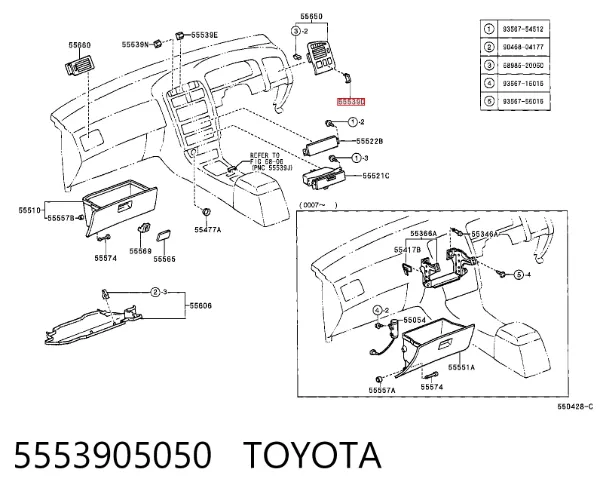  5553905050 Toyota