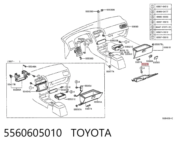  5560605010 Toyota