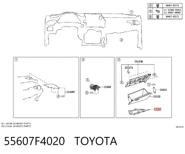  55607F4020 Toyota