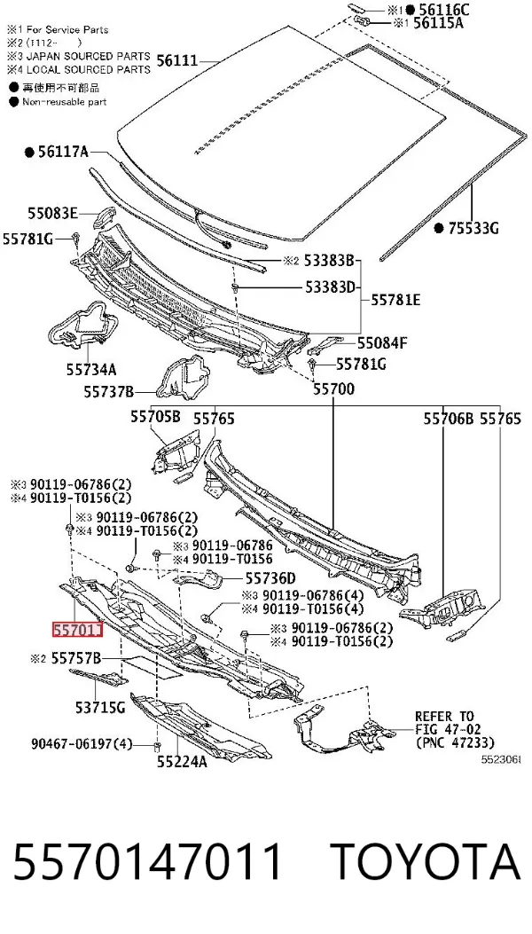 5570147011 Toyota