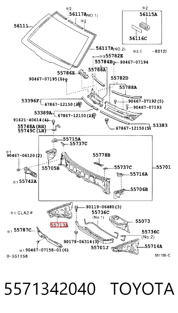  5571342040 Toyota