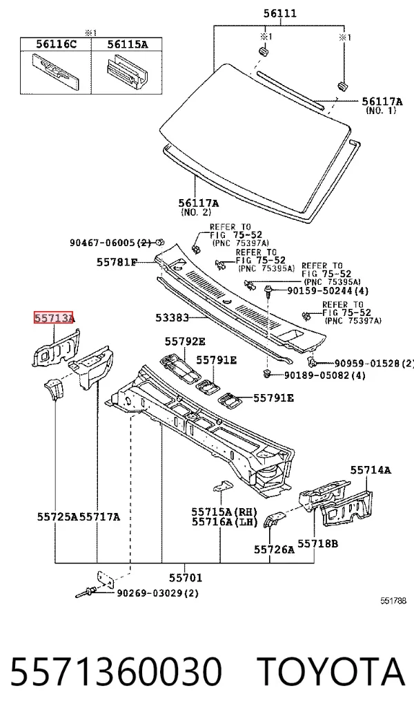  5571360030 Toyota