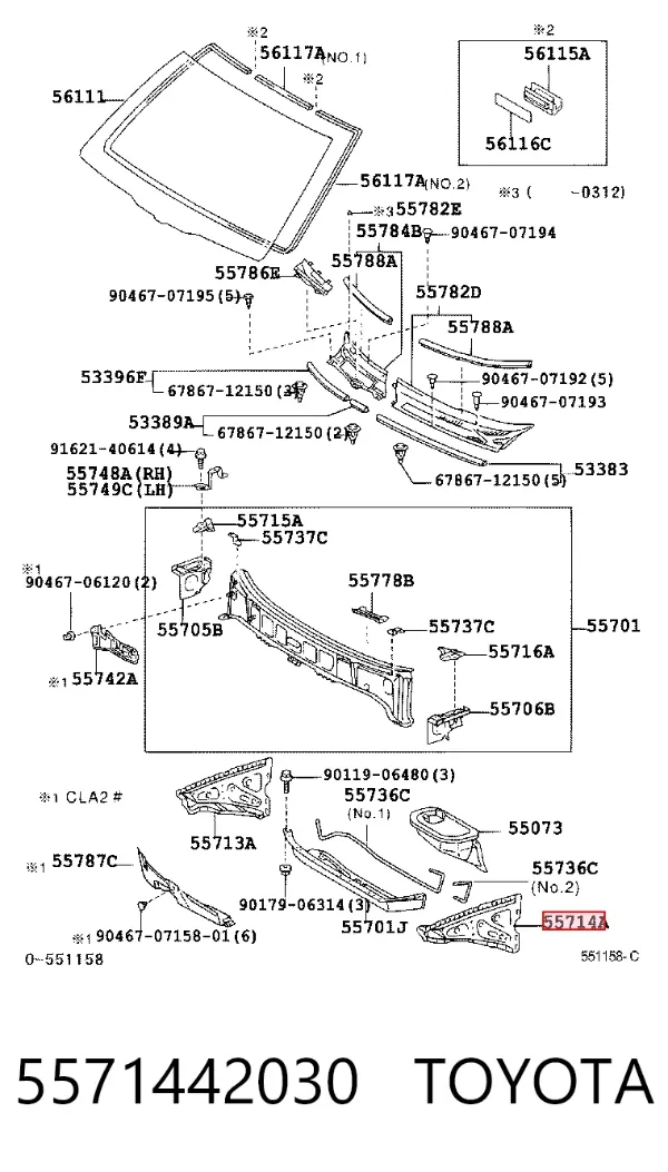  5571442030 Toyota