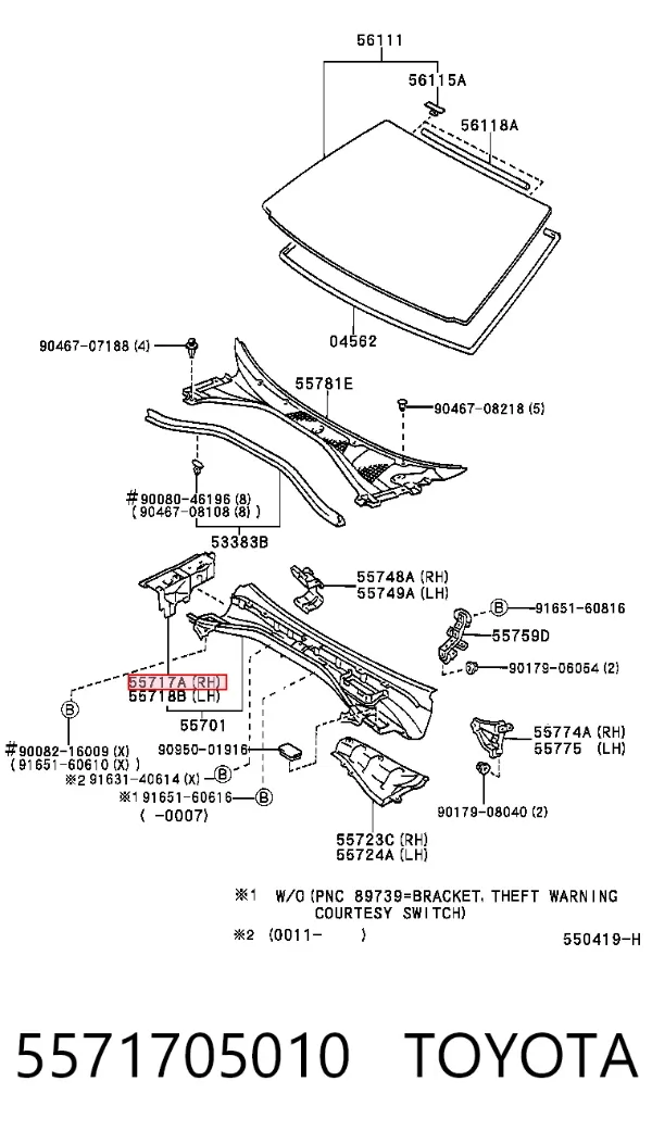  5571705010 Toyota