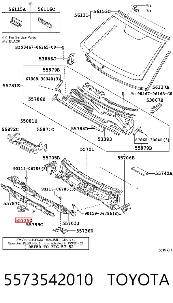  5573542010 Toyota