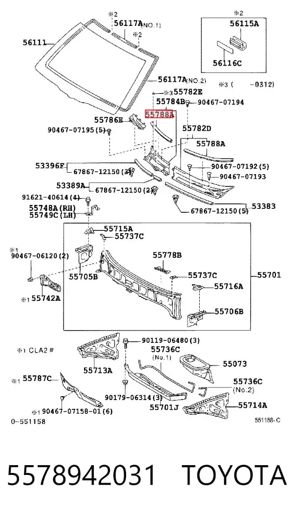  5578942031 Toyota