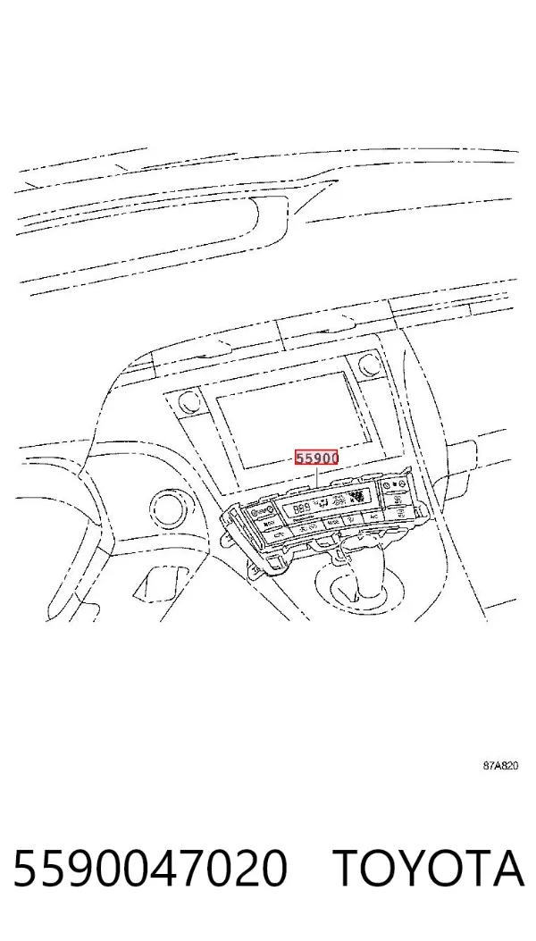 Unidad de control aire acondicionado Toyota Prius ZVW30