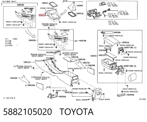  5882105020 Toyota