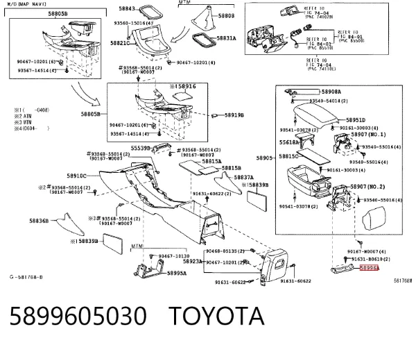  5899605030 Toyota
