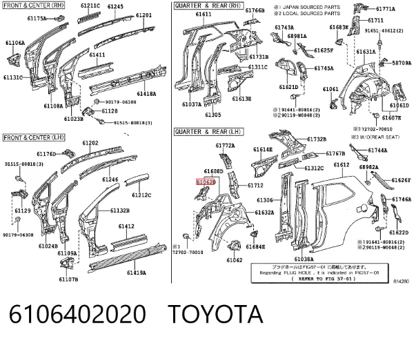  6106402020 Toyota