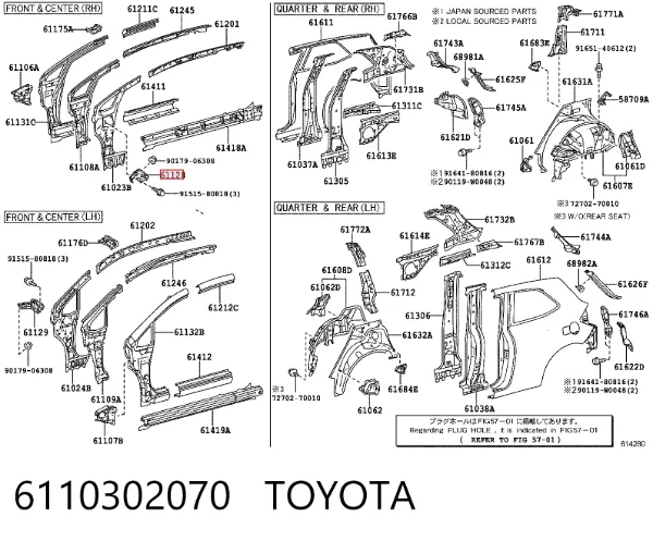  6110302070 Toyota