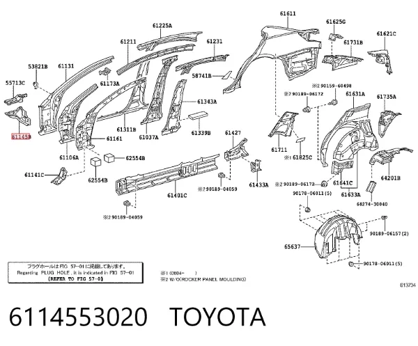 6114553020 Toyota