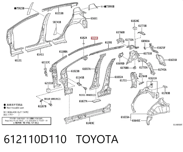  612110D110 Toyota