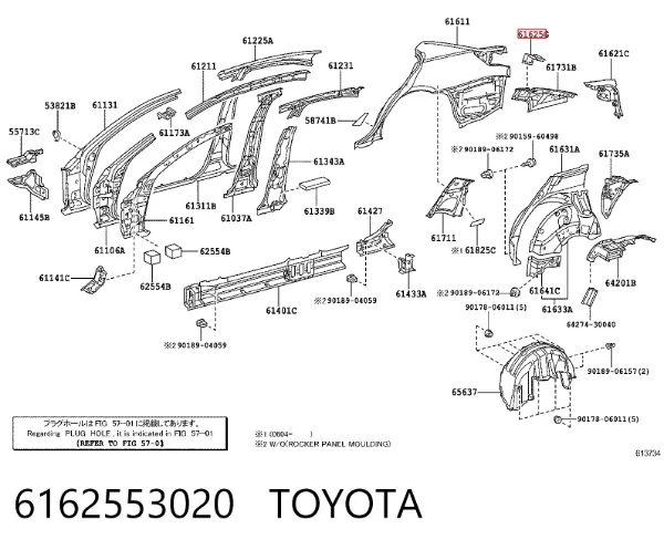 6162553020 Toyota