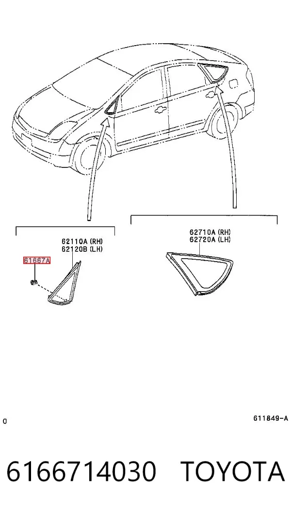  6166714030 Toyota