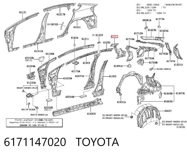  6171147020 Toyota
