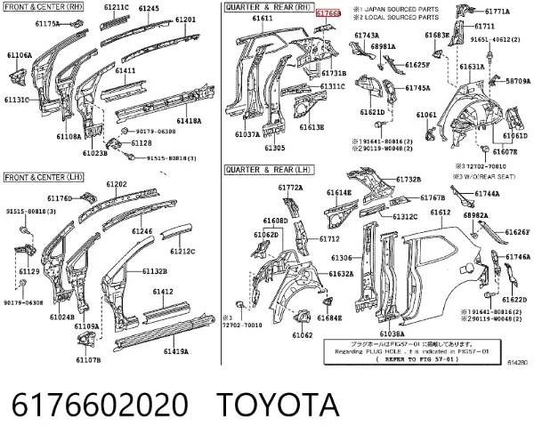  6176602020 Toyota