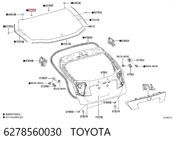  6278560030 Toyota