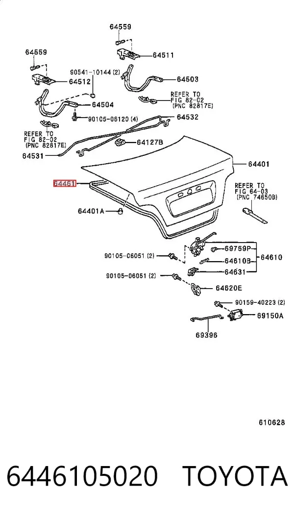  6446105020 Toyota