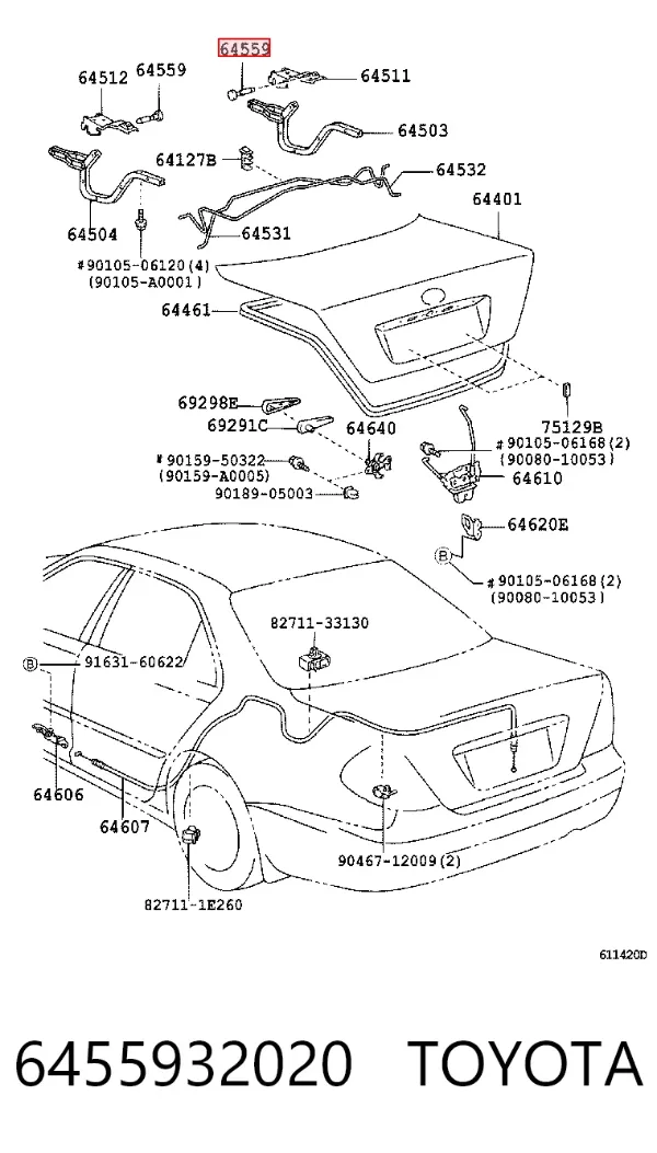  6455932020 Toyota