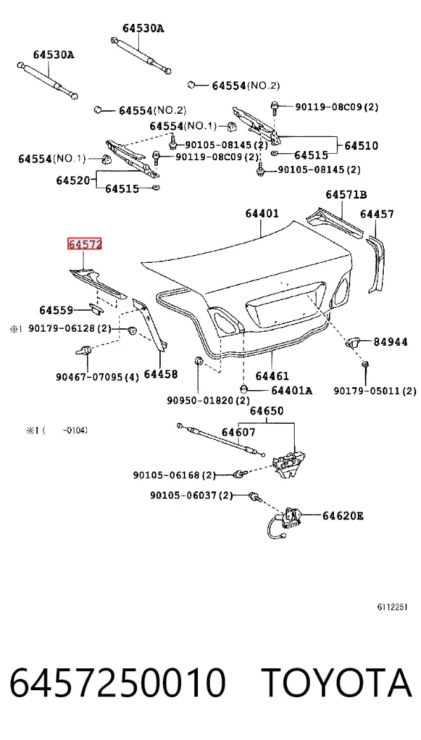  6457250010 Toyota
