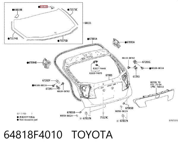  64818F4010 Toyota