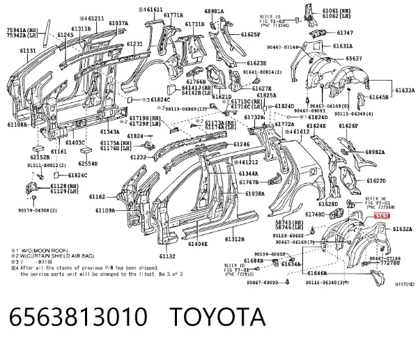  6563813010 Toyota