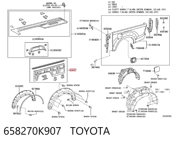  658270K907 Toyota