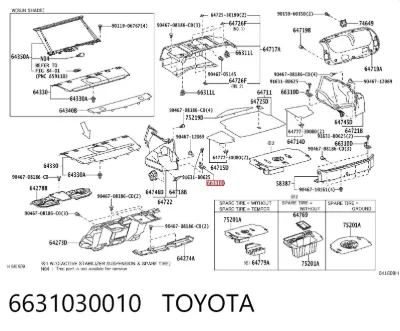 Anilla de amarre de carga TOYOTA 6631030010