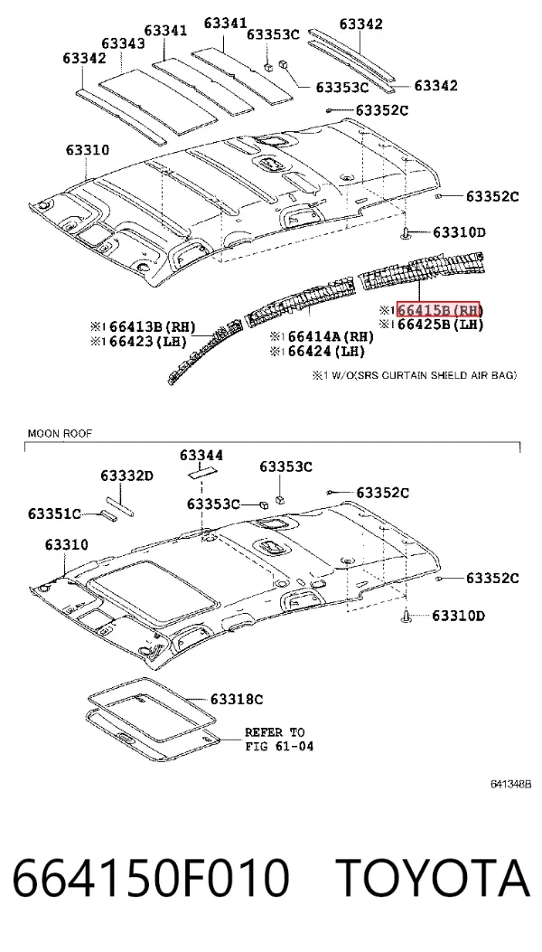  664150F010 Toyota