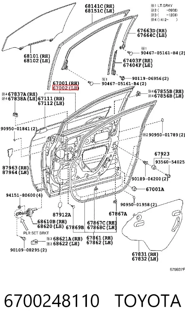 Puerta delantera izquierda Lexus RX 270/350/450H