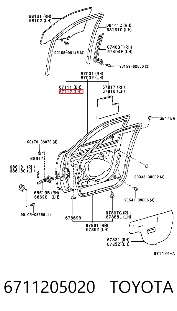  6711205020 Toyota