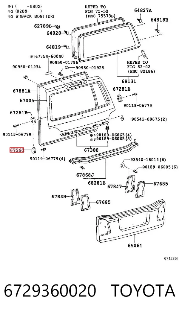  6729360020 Toyota