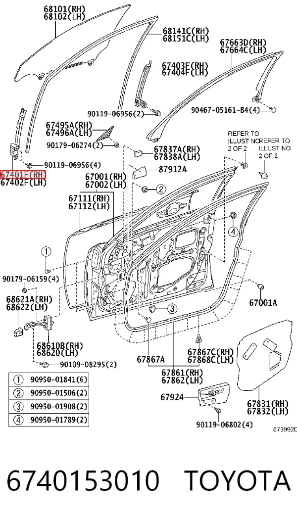  6740153010 Toyota
