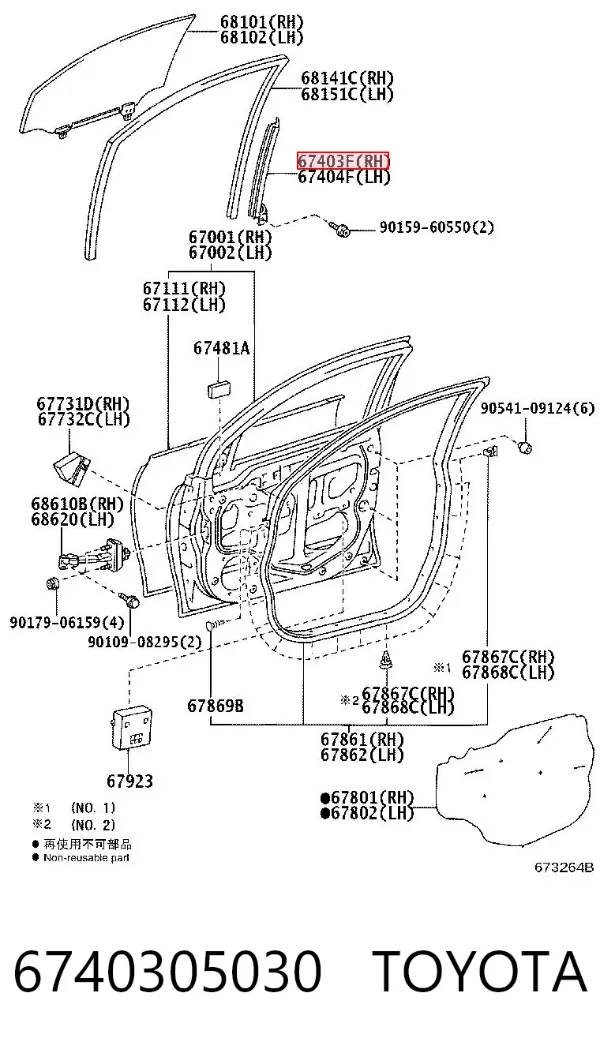  6740305030 Toyota