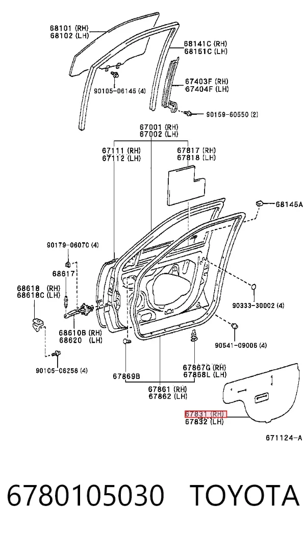  6780105030 Toyota
