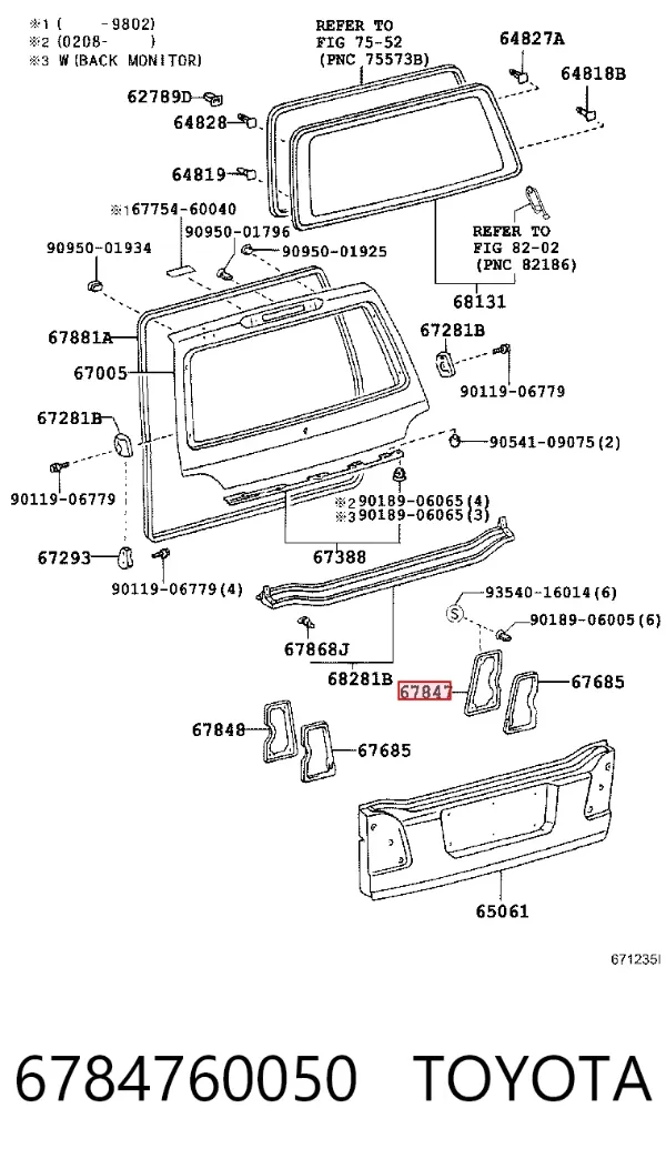  6784760050 Toyota