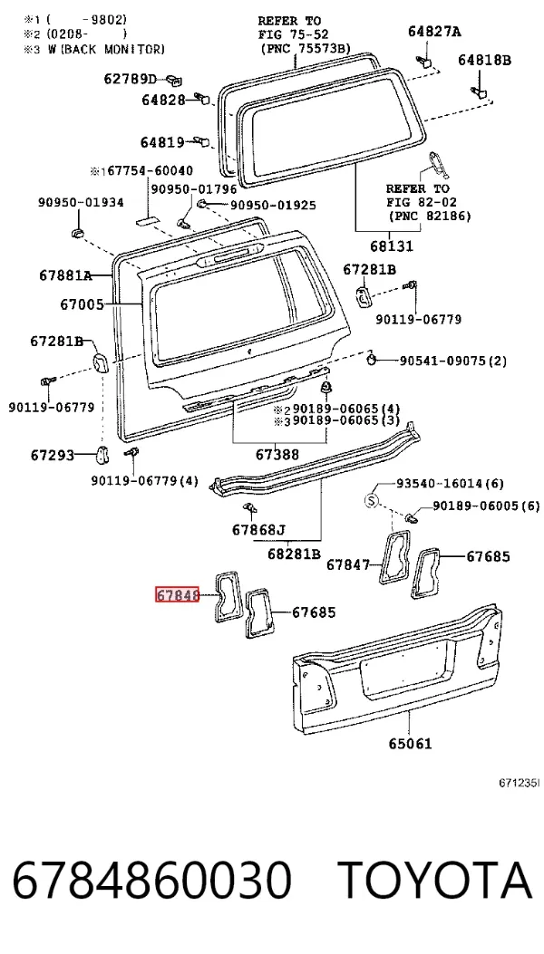  6784860030 Toyota