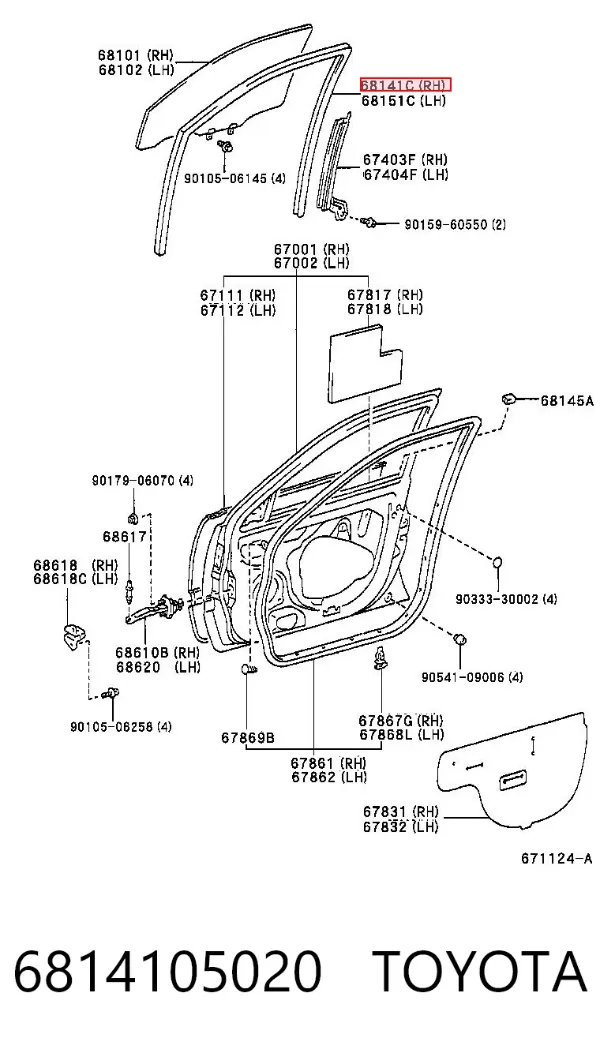  6814105020 Toyota