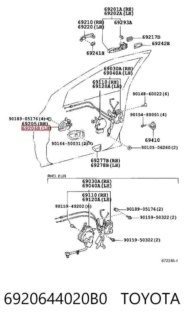  6920644020B0 Toyota