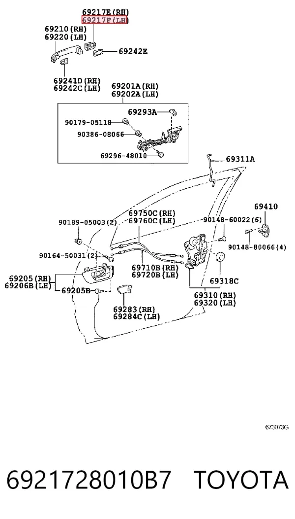  6921728010B7 Toyota