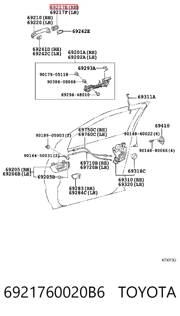  6921760020B6 Toyota