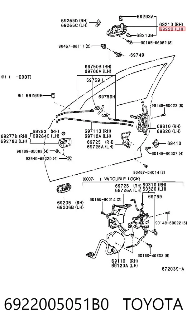  6922005051B0 Toyota