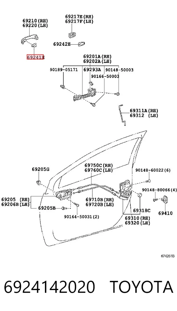  6924142020 Toyota
