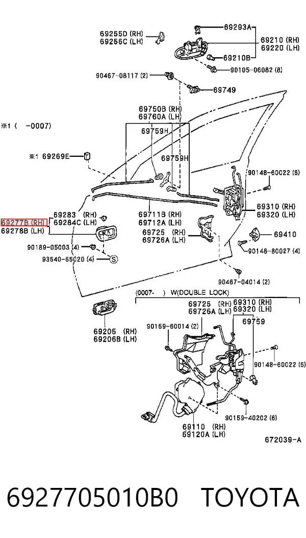  6927705010B0 Toyota